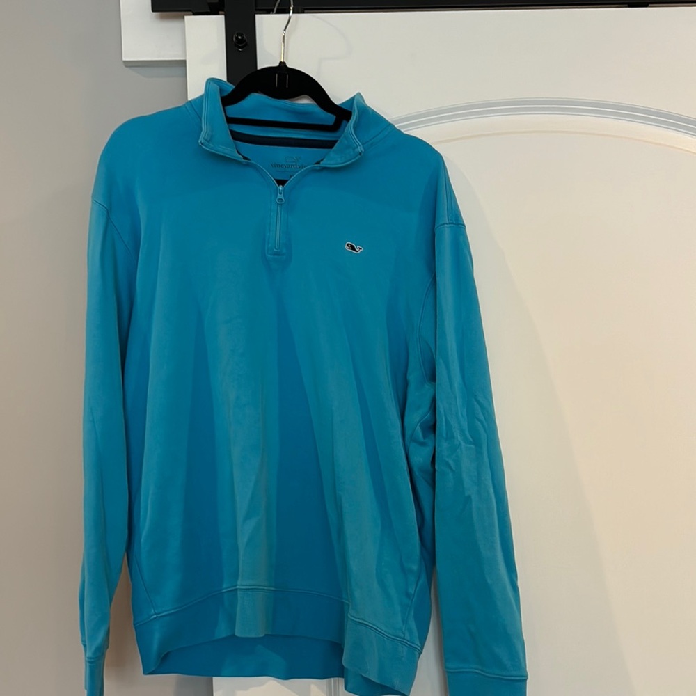 Vineyard Vines Blue Quarter-Zip Pullover